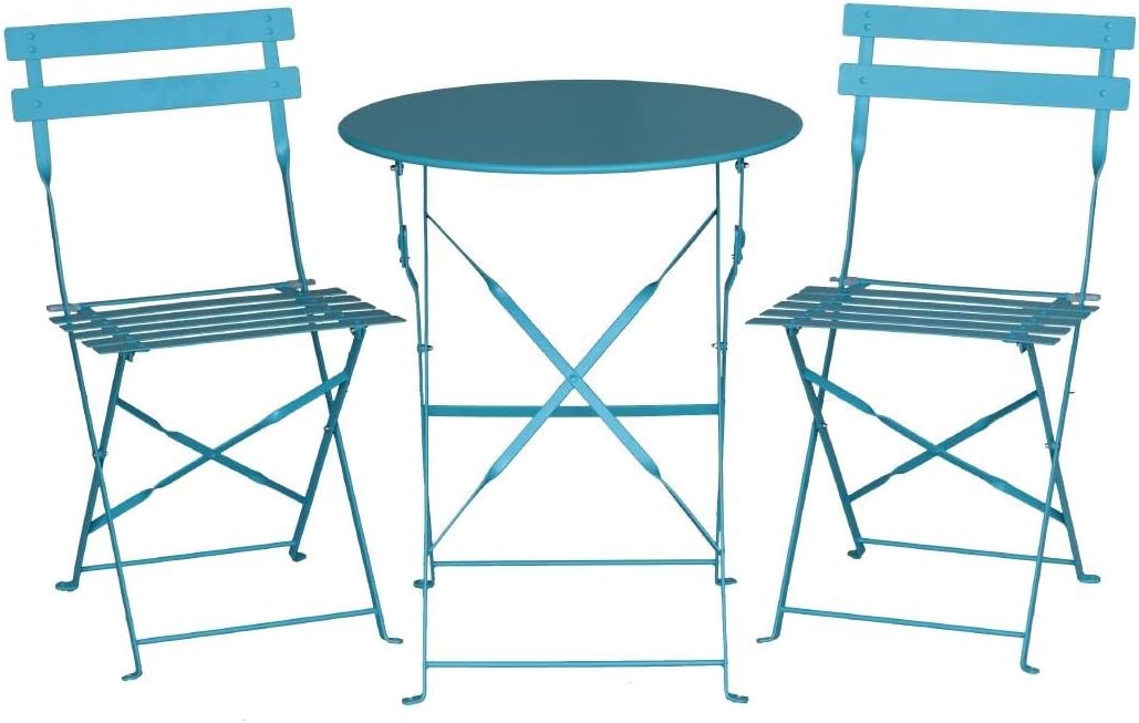 Bolero stalen opklapbare stoelen turquoise (Box 2)