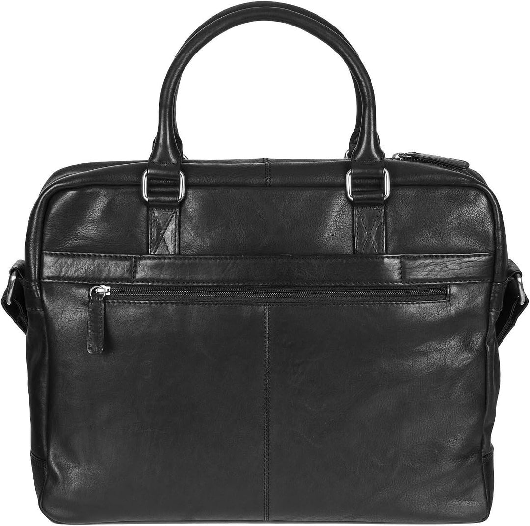 Greenburry Oily Tumbled Aktentasche Leder 40 cm Laptopfach