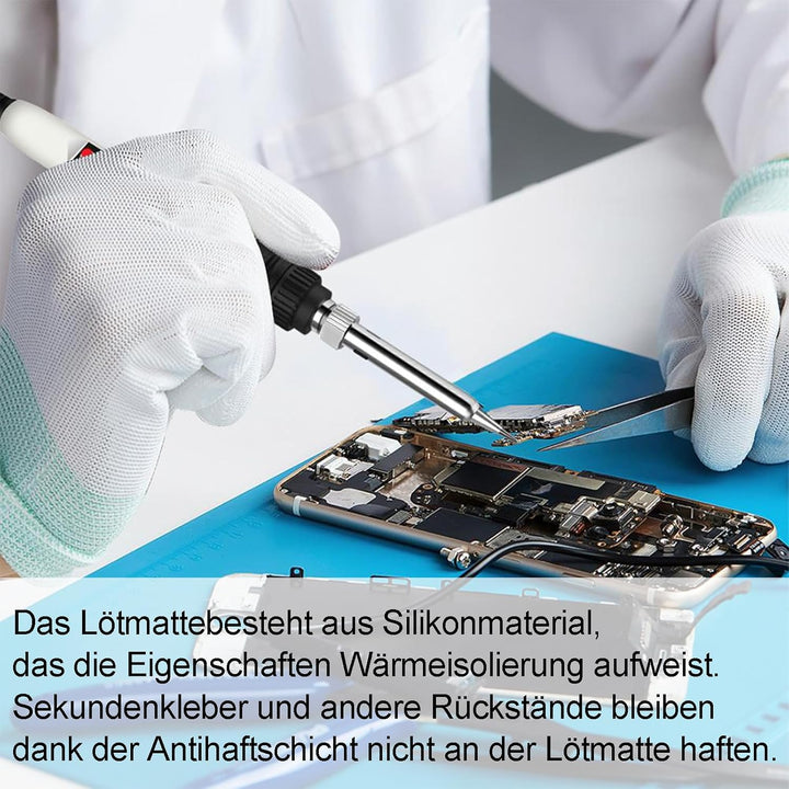Magnetische Lötmatte, 55 x 35 cm Magnetische Elektronik Reparaturmatte, Silikon Lötmatte, Magnetisch