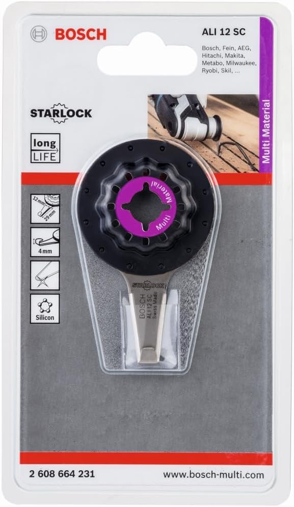 Bosch Professional 1x Fugenschneider Starlock ALI 12 SC (für Dichtmasse zwischen Paneelen, Zubehör M