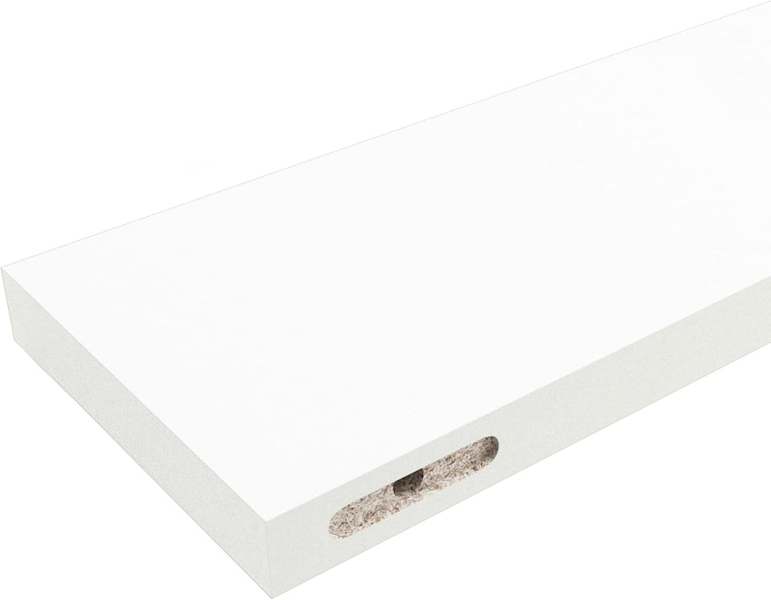 Henor Charge 2 Einheiten Wandregal FSC® Holzwandregal 100 x 15 x 2.5 cm. Völlig versteckte Unterstüt