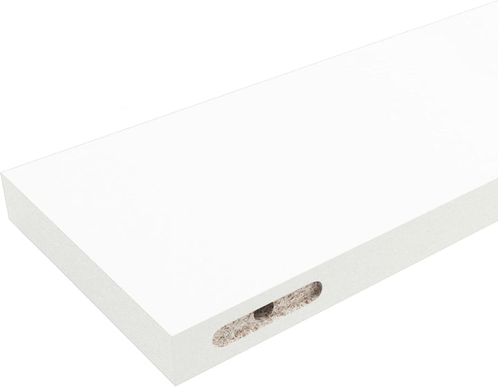 Henor Charge 2 Einheiten Wandregal FSC® Holzwandregal 100 x 15 x 2.5 cm. Völlig versteckte Unterstüt