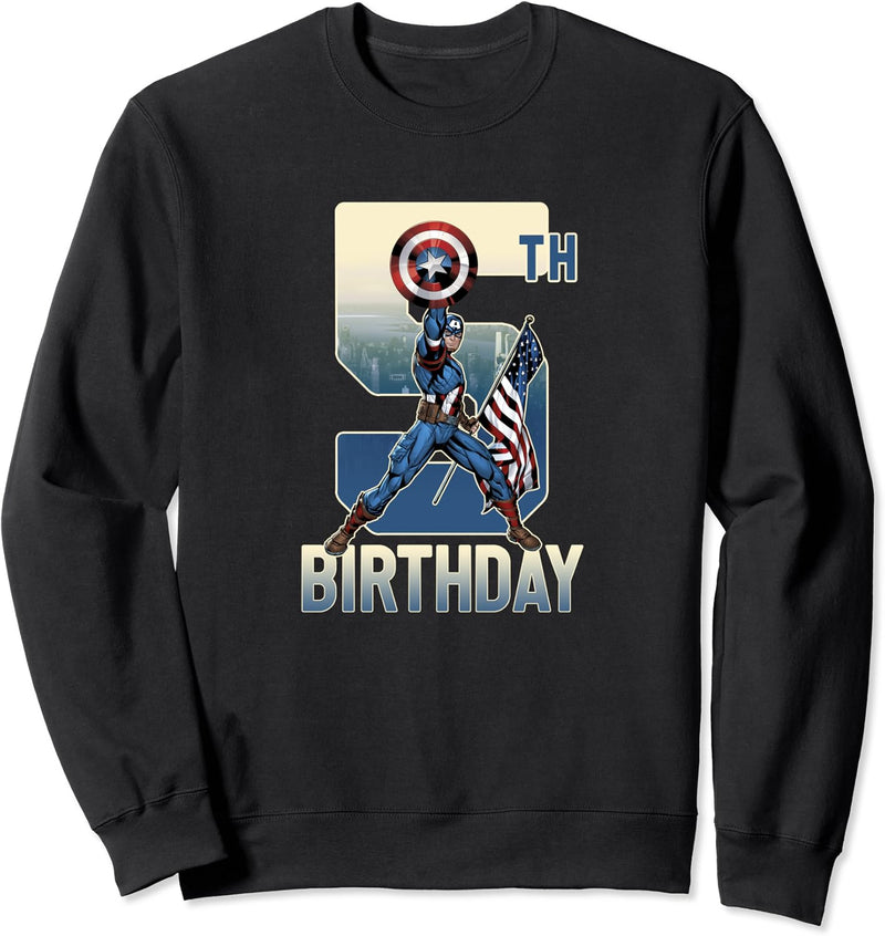 Marvel Captain America Happy 5th Birthday Sweatshirt