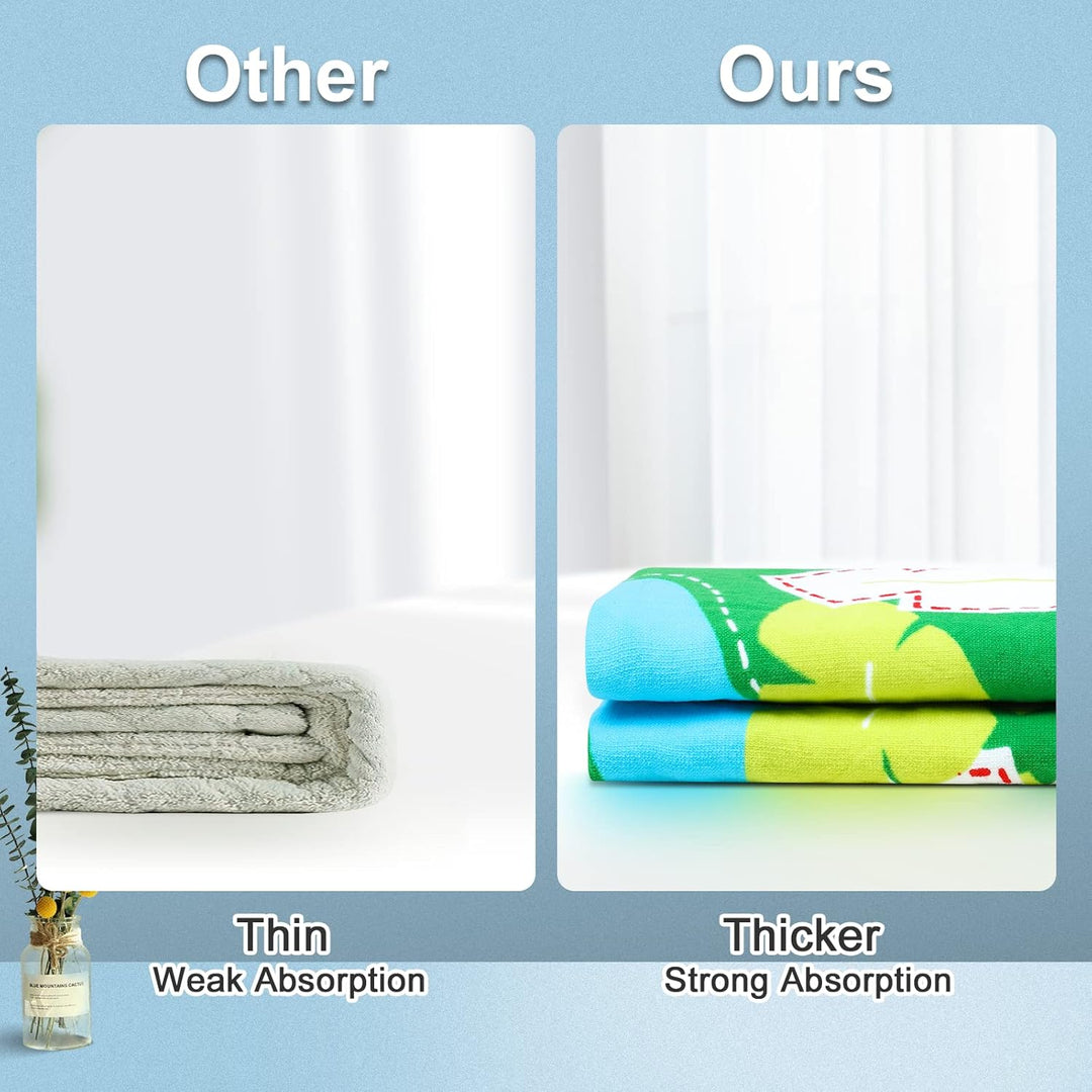 Badeponcho Kinder 100% Baumwolle Kinderhandtuch Poncho Kinder Badetuch Handtuch mit Kapuze Strandtüc