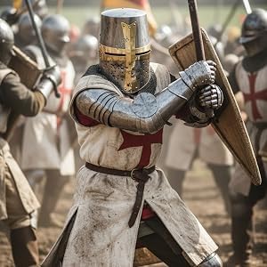 Medieval Knight Brass Crusader Helmet