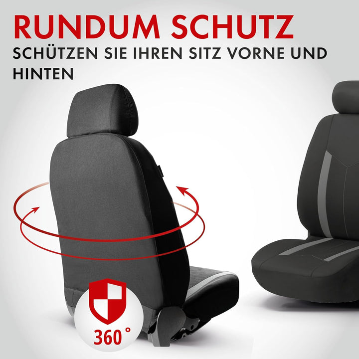 Walser Auto-Sitzbezug Komplettset Hastings, Auto-Schonbezüge für Normalsitze, 2 Vordersitzbezüge, 1