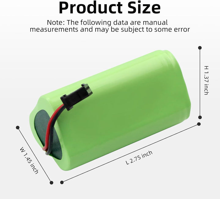 K KYUER 2800mAh Rechargable Akku für Lefant M501B Saugroboter | 10,8V Robot Vacuum Cleaner Battery w