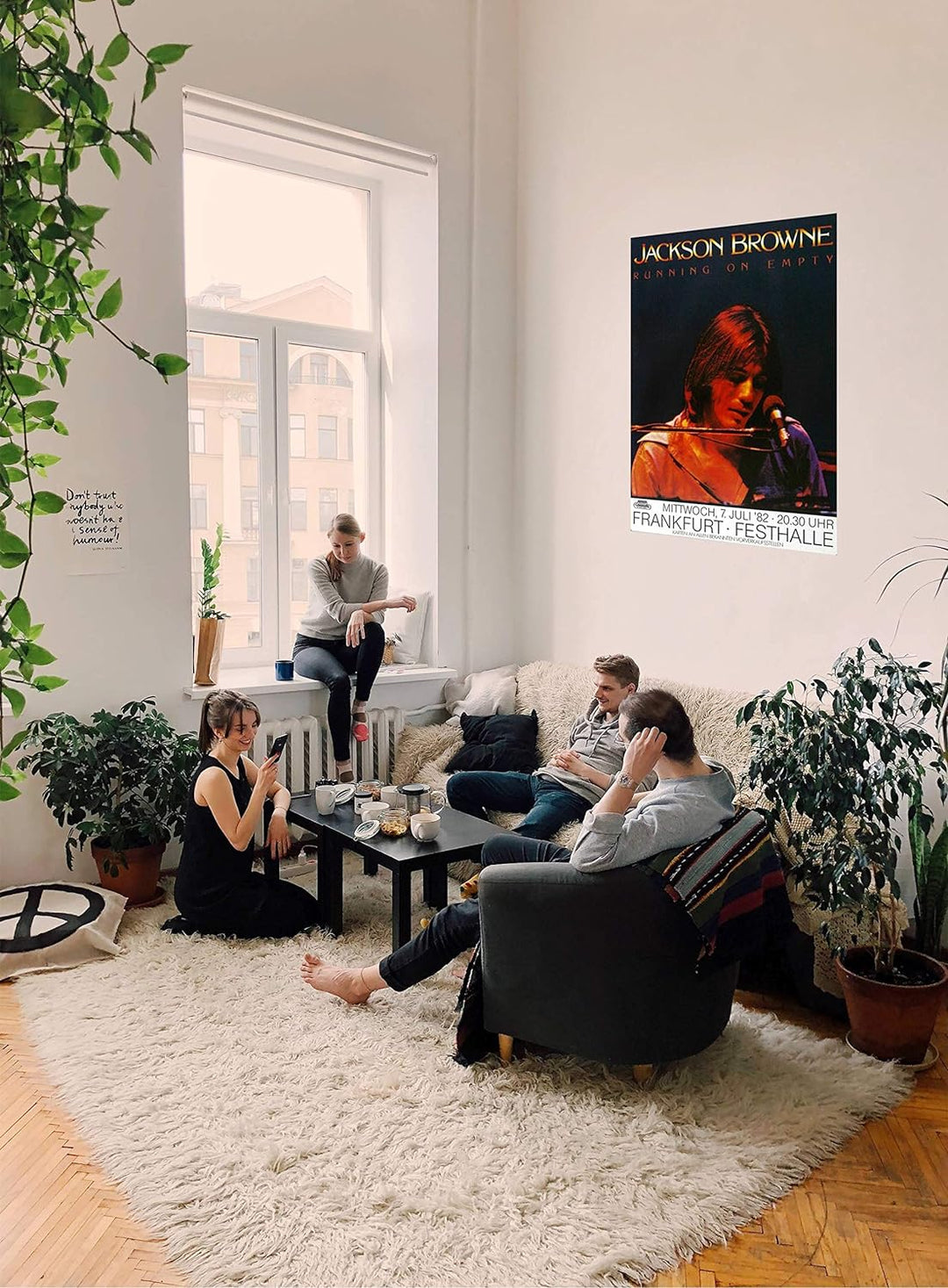 Jackson Browne - Running on Empty, Frankfurt 1982 » Konzertplakat/Premium Poster | Live Konzert Vera