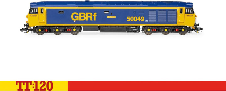 Hornby TT:120 TT3015M GBRf Klasse 50 Co-Co 50049 Defiance Diesellokomotive