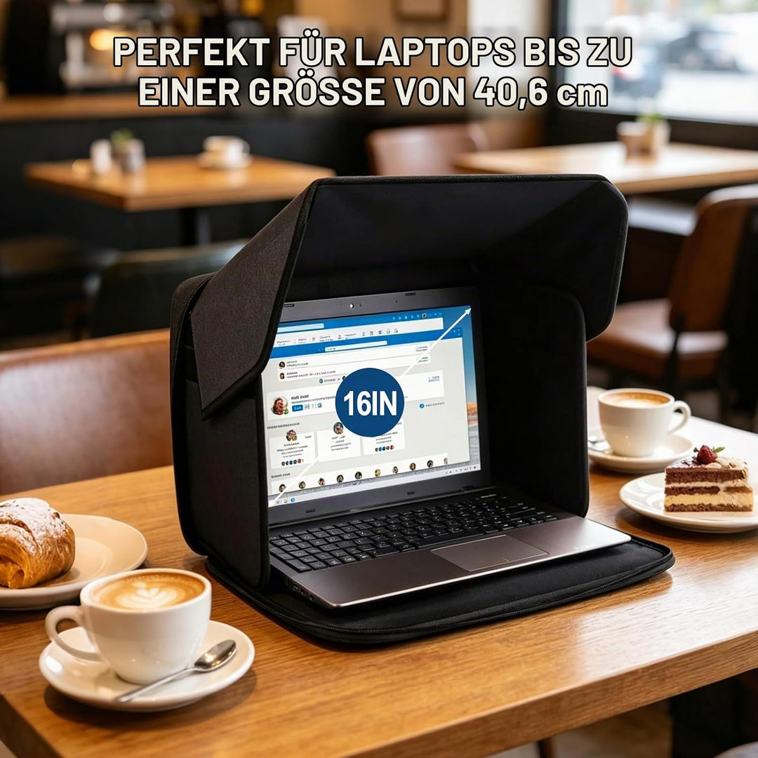 RANJIMA Laptop-Sonnenschutz, Klappbare 2-in-1 Laptoptasche, Universal Computer-Sonnenschutz, Tragbar