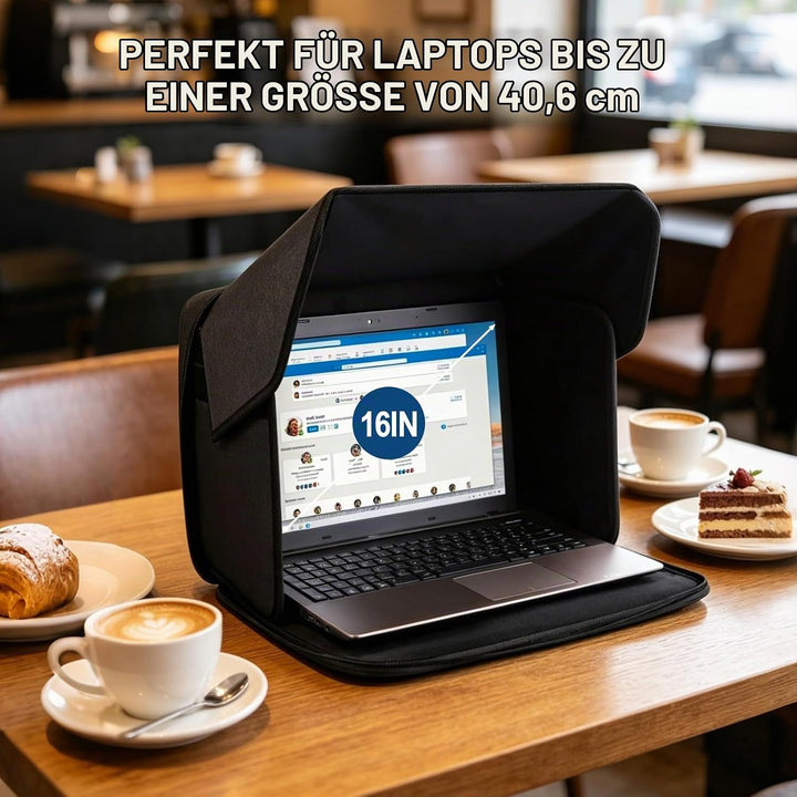 RANJIMA Laptop-Sonnenschutz, Klappbare 2-in-1 Laptoptasche, Universal Computer-Sonnenschutz, Tragbar