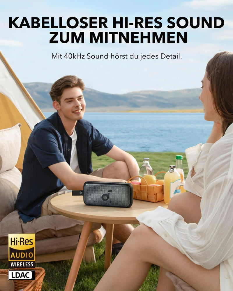 soundcore Motion 300 Hi-Res Bluetooth Lautsprecher mit BassUp, Boxen mit SmartTune-Technologie, 30W