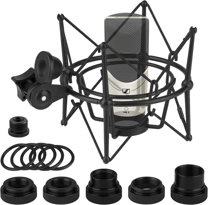 Geekria For Creators Mikrofon-Stossdämpferhalterung, kompatibel mit Sennheiser MK4, MK8, TLM49, TLM1