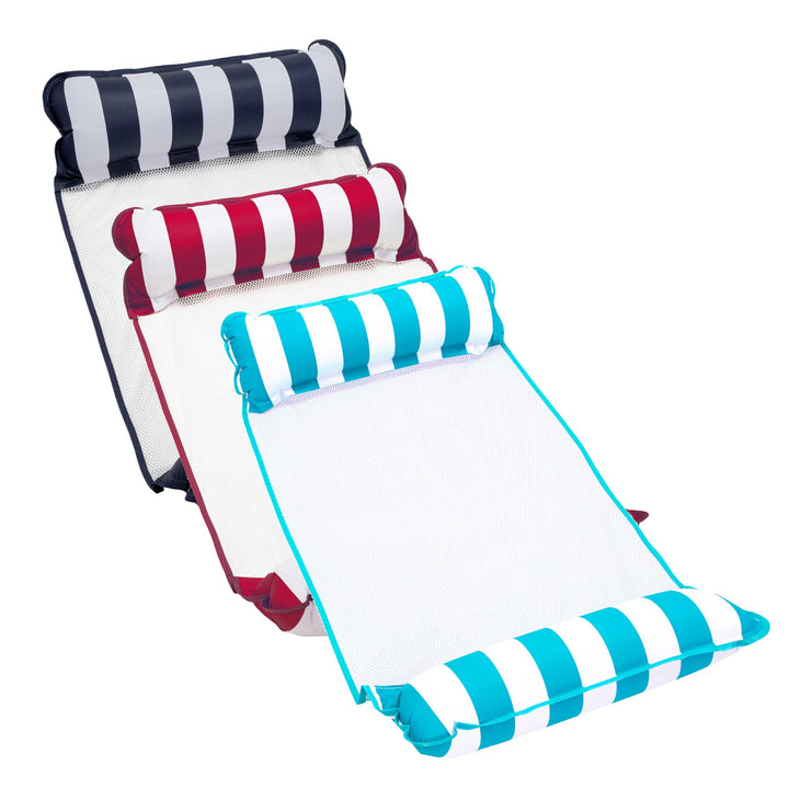Aqua 4-in-1 Monterey Hammock Pool Float & Water Hammocks – 2-3-4 Multipacks – Multiple Colors/Styles