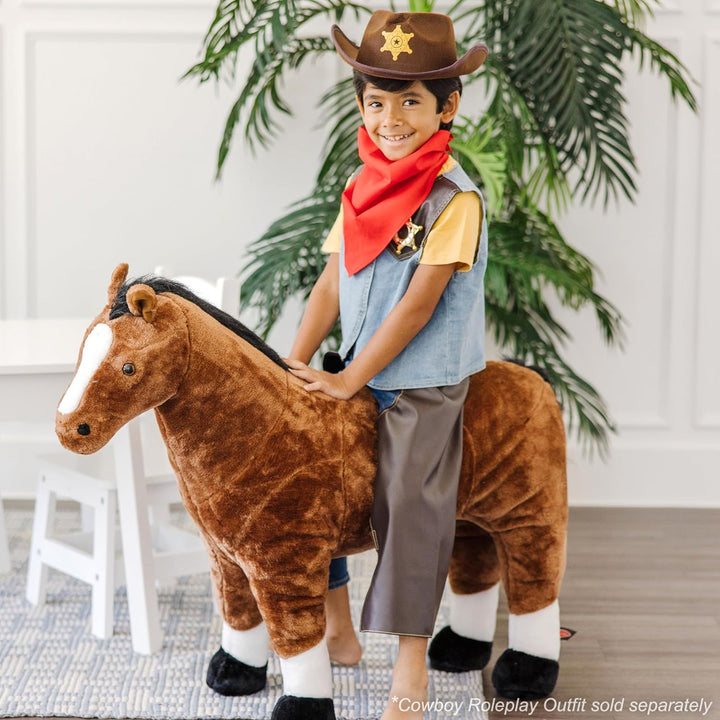 Melissa & Doug 14273 Cowboy-Rollenspiel-Kostüm-Set | Cowboyhut Kostüm | Baby-Cowboy-Outfit | Rollens
