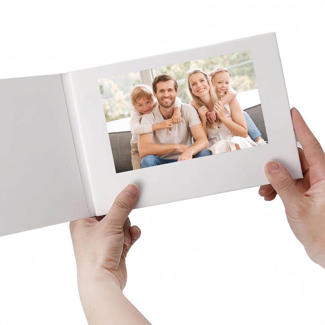 Bewinner 4,3" wiederaufladbare Video Glückwunschkarten mit LCD Bildschirm, Hochzeit Digitaler Bilder