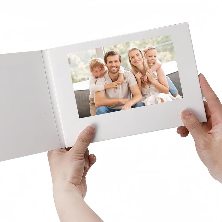 Bewinner 4,3" wiederaufladbare Video Glückwunschkarten mit LCD Bildschirm, Hochzeit Digitaler Bilder