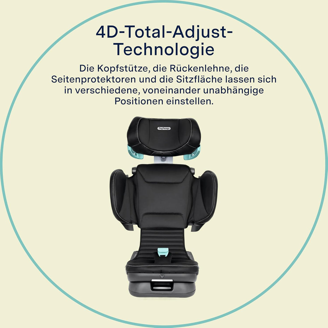 Peg Perego Viaggio Flex Autositz ISOFIX mit fortschrittlicher Technologie, verstellbar, klappbar, ve
