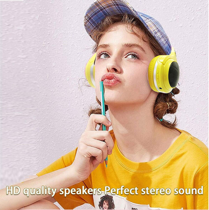 SVYHUOK Bluetooth Kabellos Kopfhörer Kinder für Jungen, Mädchen, Over Ear Kinderkopfhörer mit Gebaut