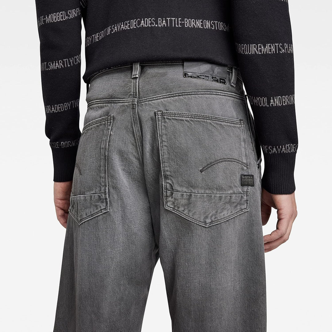 G-STAR RAW Herren Grip 3D Relaxed Tapered Jeans 26W / 30L Grau (Faded Black Ink D19928-d182-d358), 2