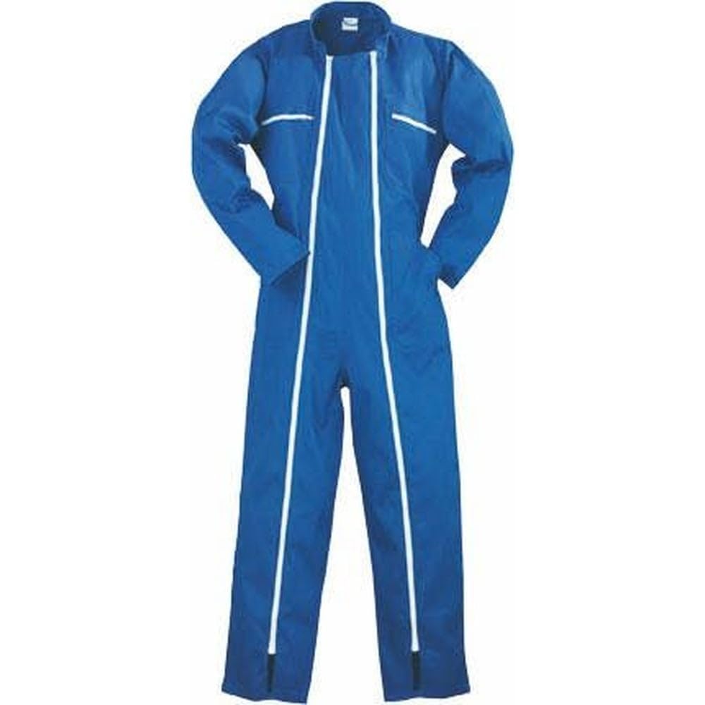 Arbeitsoverall 2 Reissverschlüsse Polybaumwolle blau 245 g/m2 S