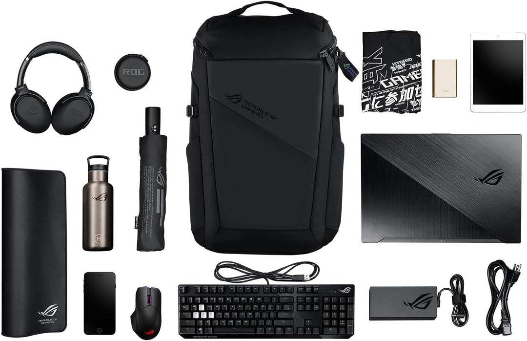 ASUS ROG Ranger BP201 Gaming Notebook Rucksack (leichtgewichtig, wasserabweisend, 22 Liter Stauraum,