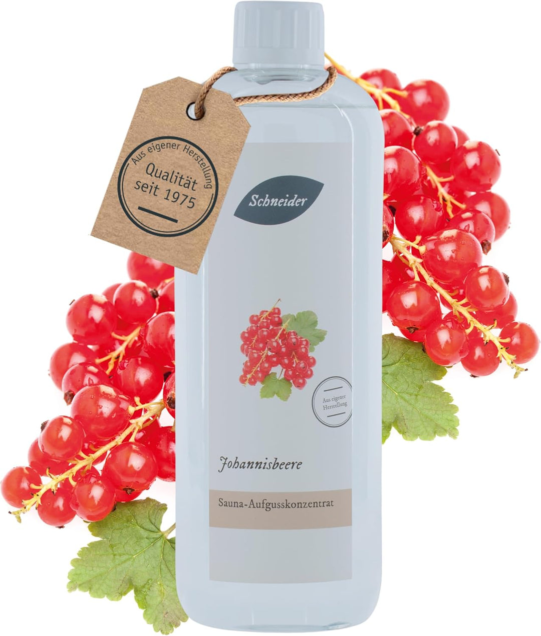 Saunabedarf Schneider - Aufgusskonzentrat Johannisbeere - süsslich-frischer Saunaaufguss - 250ml Inh