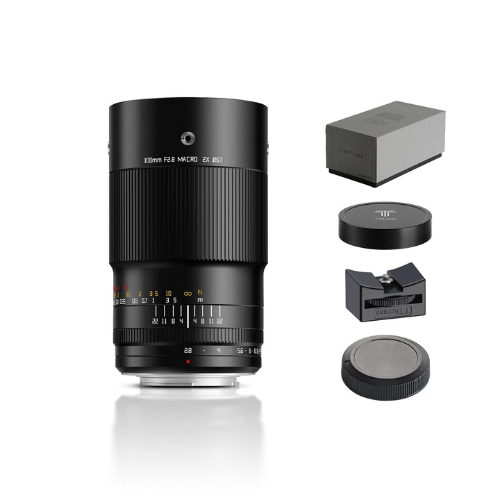 TTARTISAN Makro 100 mm F2.8 E, Vollformatobjektiv, 2-fache Vergrösserung für E-Mount (E-Mount) Sony