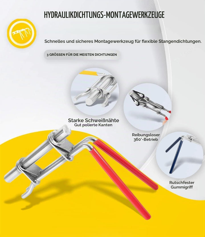 Installationswerkzeuge für Hydraulikdichtungen|Reparaturdichtungssatz für Hydraulikzylinderkolben| U