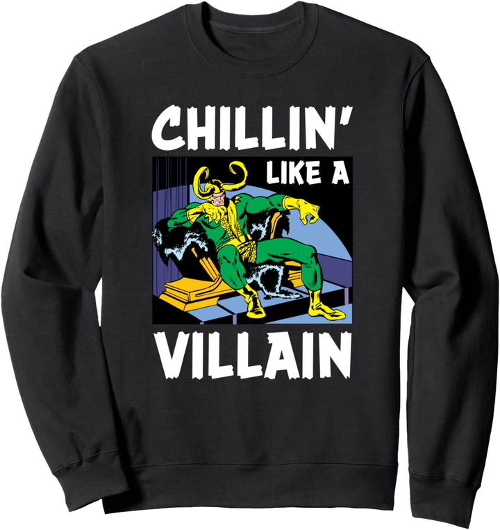 Marvel Loki Chillin' Like a Villain Sweatshirt