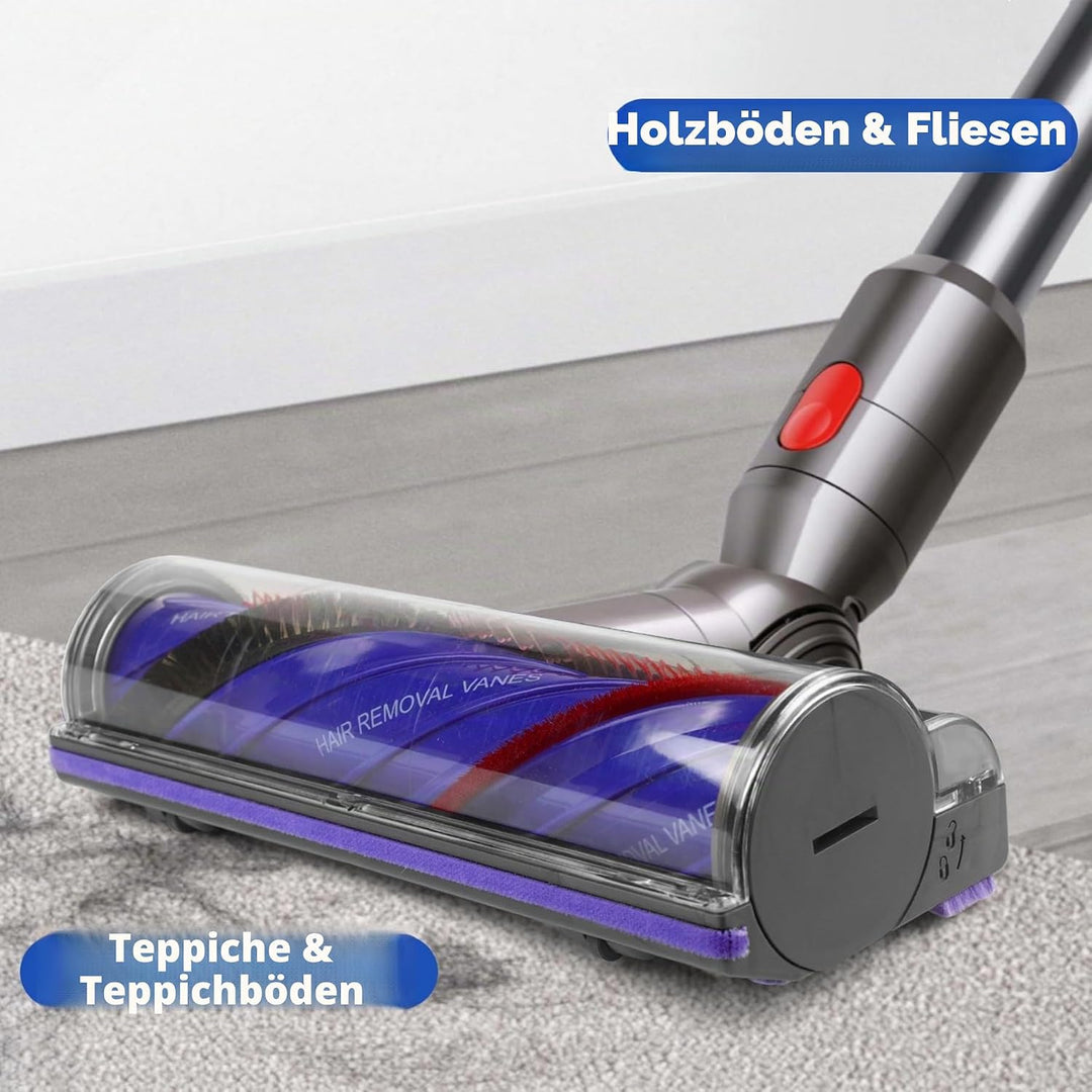Verbesserter Anti-Verhedderungs Bodendüse, 50W Ersatz-Staubsaugerkopf Kompatibel mit Dyson V12 Slim,