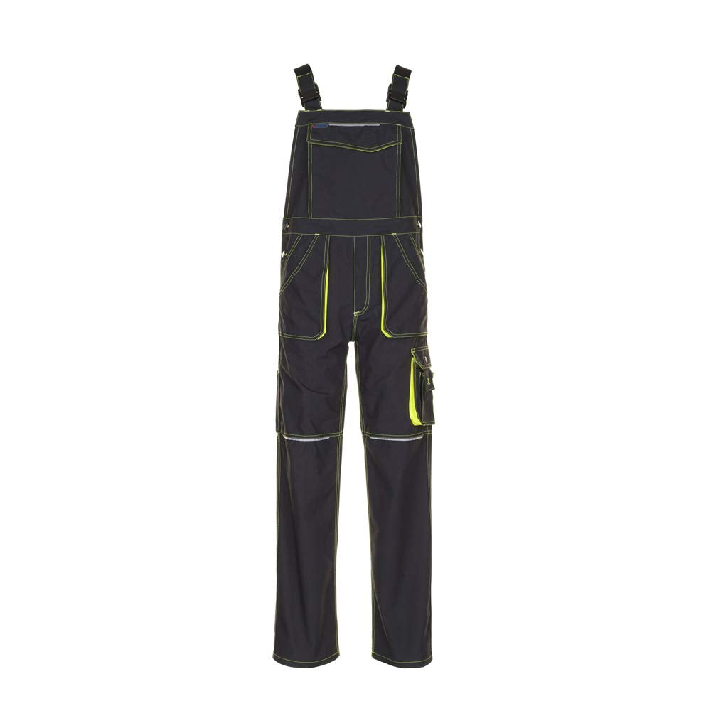 Planam Grösse 56 Unisex Basalt Neon Latzhose anthrazit gelb Modell 6230 Anthrazit/Gelb 56, Anthrazit