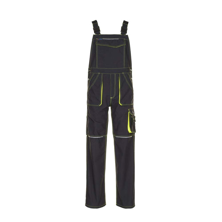 Planam Grösse 56 Unisex Basalt Neon Latzhose anthrazit gelb Modell 6230 Anthrazit/Gelb 56, Anthrazit