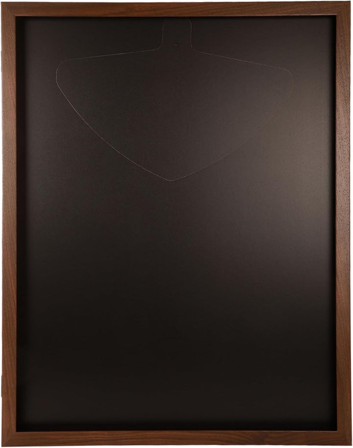 Trikotrahmen mit Drehtür | Nussbaum-Schwarz | 70x90 cm Objektrahmen | magnetischer Verschluss, schne