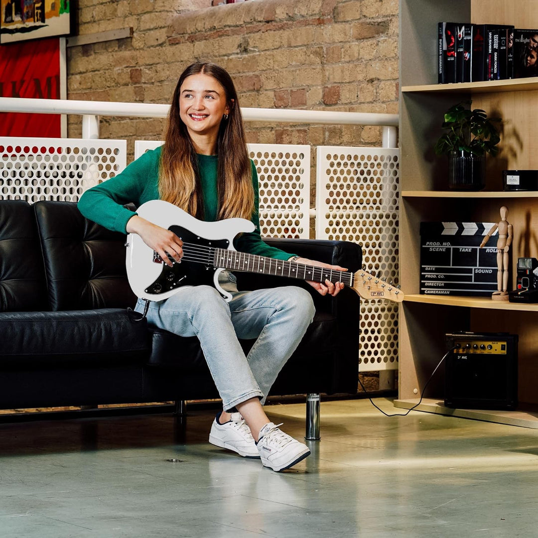 3rd Avenue XF 3/4 Grösse E-Gitarre Ultimate Kit mit 10W Amp, Kabel, Ständer, Gigbag, Gurt, Ersatzsai
