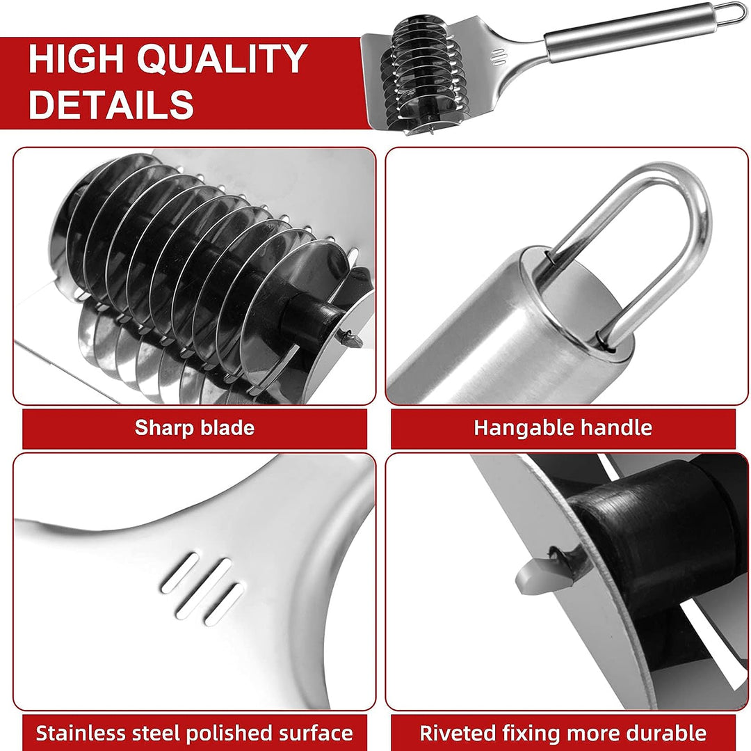 Pasta Maker Aufsatzset für KitchenAid Standmixer inklusive Nudelgitterrolle, Spaghettischneider, Nud