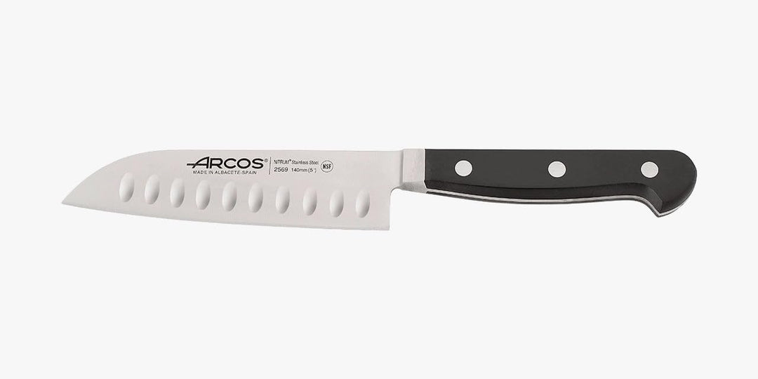 Arcos 256900 Serie Clasica - Santoku Messer Messer Asiatischer Art- Klinge aus Nitrum geschmiedetem