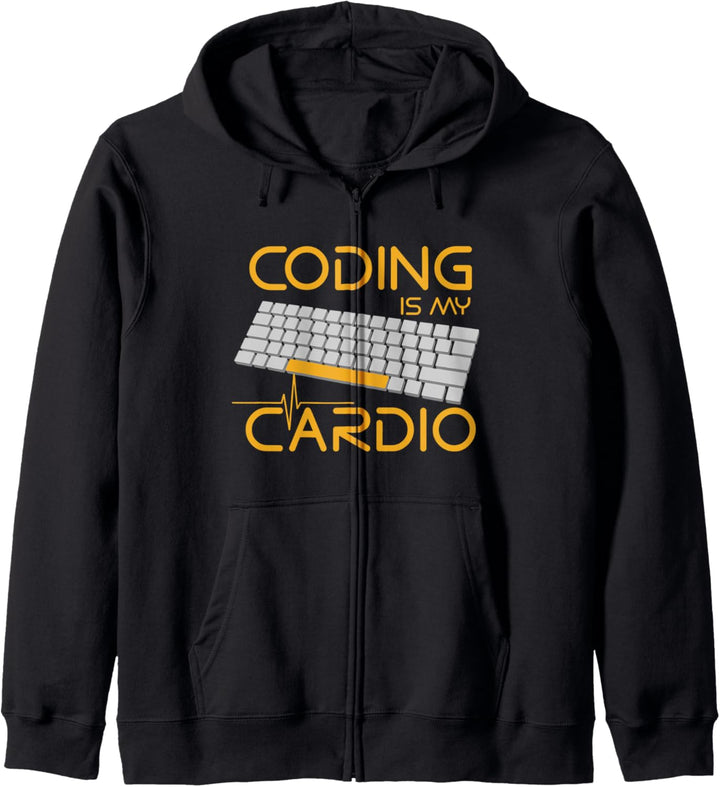 Funny Software Engineer Gift - Coding Is My Cardio Kapuzenjacke
