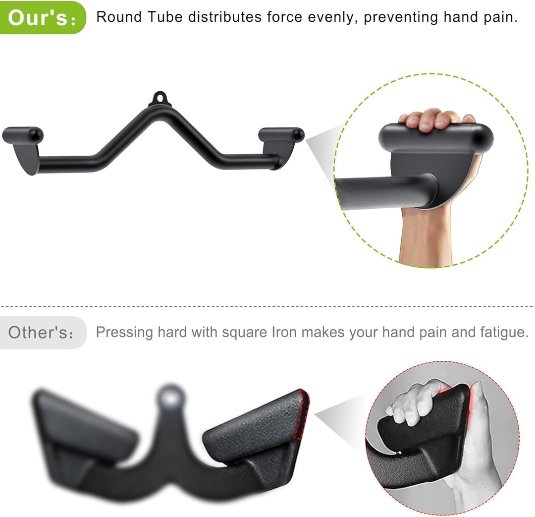 SELEWARE 61.0 cm Multi-Grip Latzugstange - Langlebiger legierter Stahl, ergonomischer Griff, vielsei