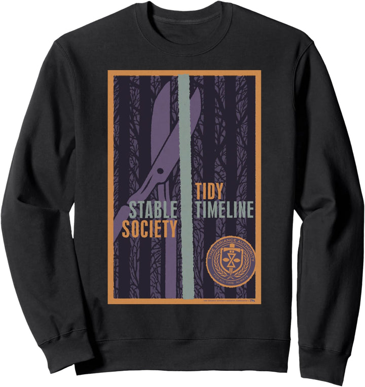 Marvel Loki TVA Stable Society Tidy Timeline Sweatshirt