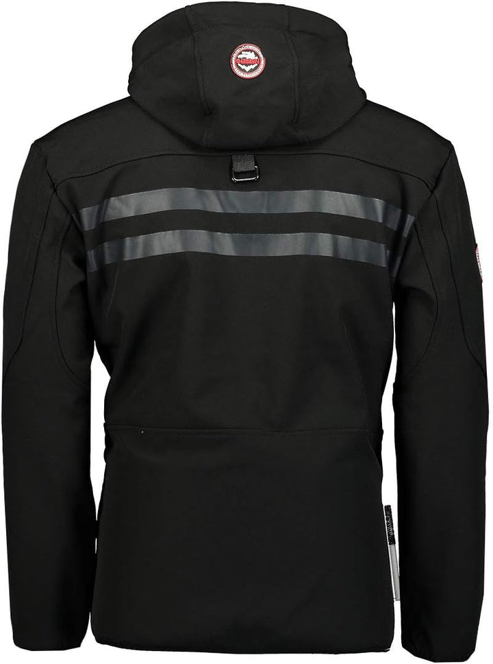Geographical Norway Royaute Men - Kapuzen-Softshelljacke Mann Wasserdicht - Outdoor Mantel Tactical