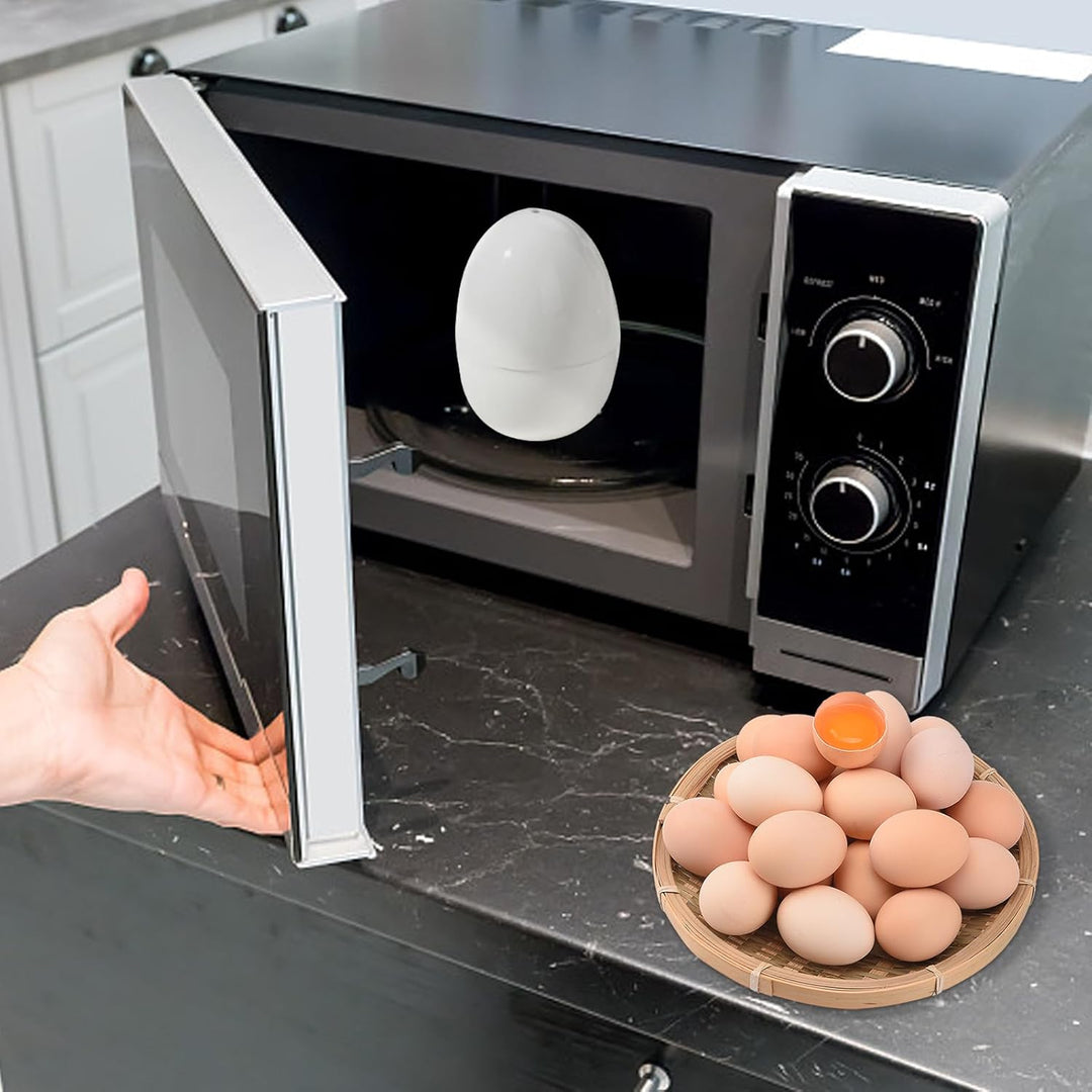 Eierkocher für die Mikrowelle,Eierpochierer für die Mikrowelle, Mikrowellen-Eierkocher, Eierdampfer