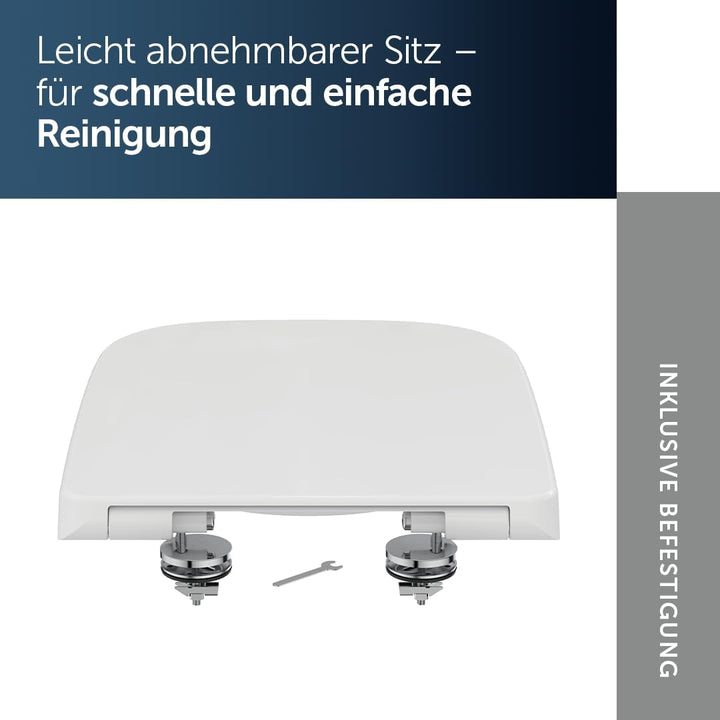 Ideal Standard T468201 Ideal Standard i.life B WC-Sitz, Wrapover, Weiss ohne Softclosing, ohne Softc