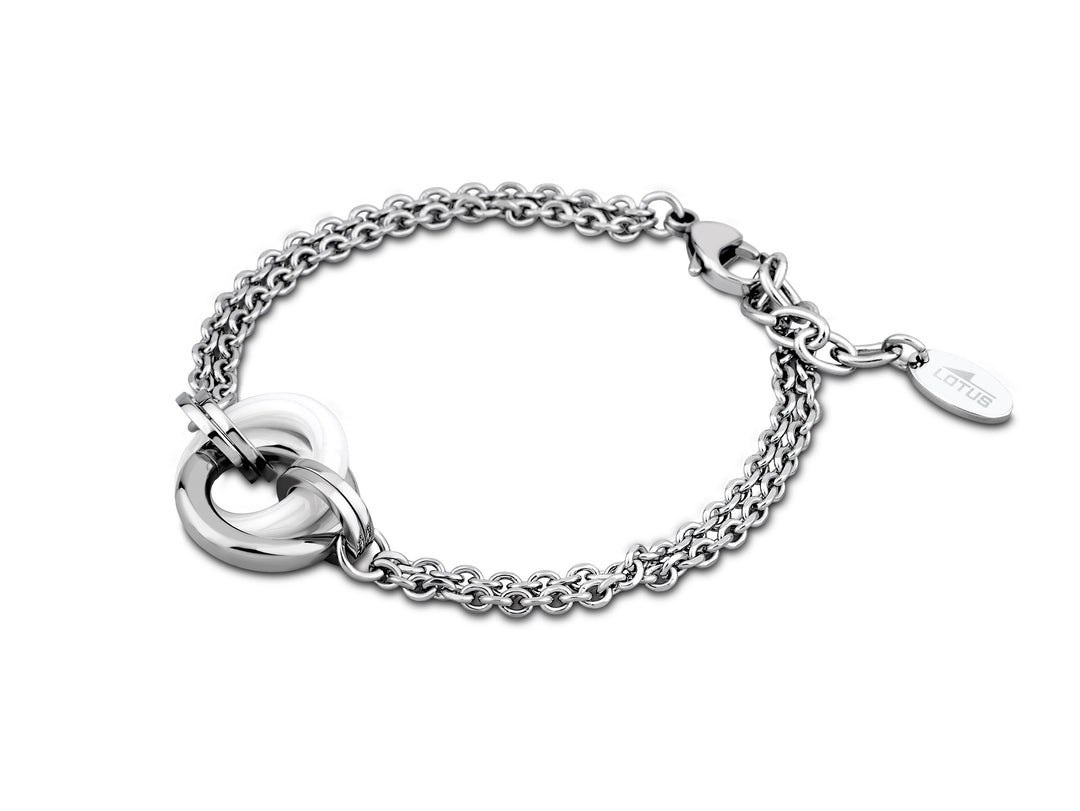 Lotus Style Jewelry Damen Armband Edelstahl Porzellan 21.0 cm LS1610-2/1