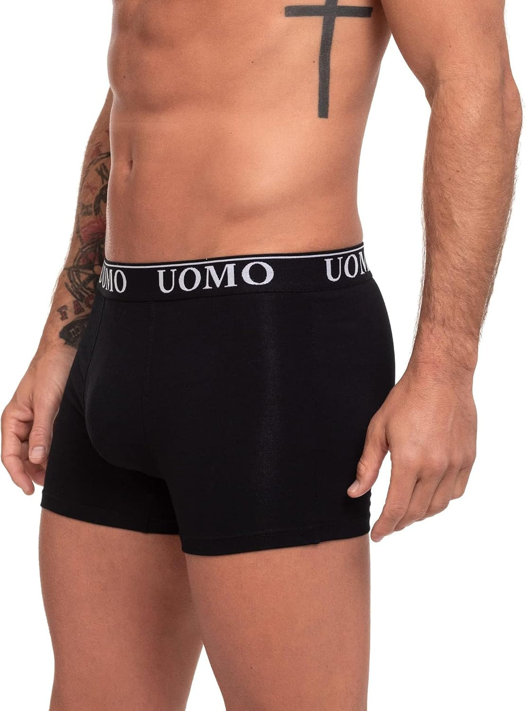 Channo Boxershorts aus Baumwolle, klassisch, einfarbig, bequem, weich 3XL Schwarz, Packung 12, 3XL S