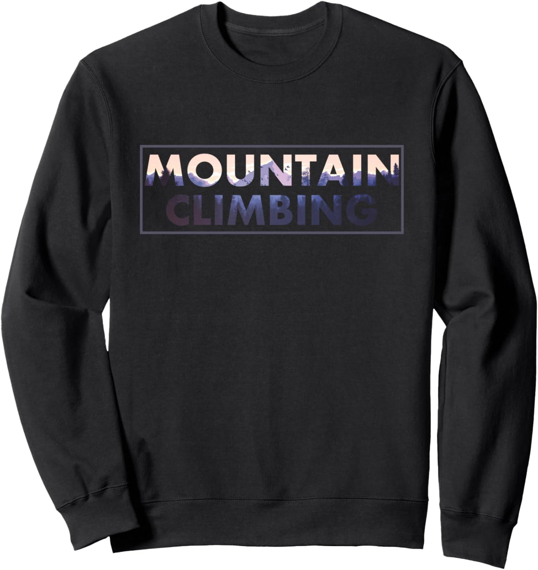 Vintage Retro Mountain Climbing Climber Gift Sweatshirt