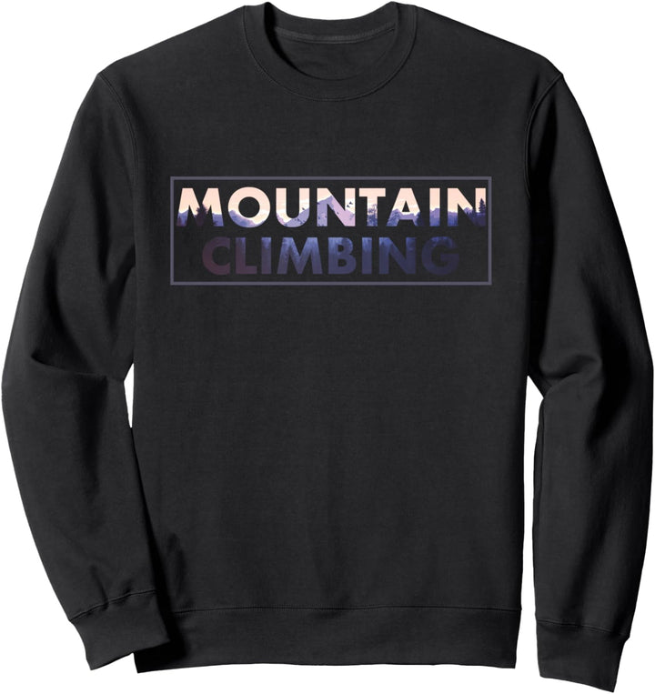 Vintage Retro Mountain Climbing Climber Gift Sweatshirt