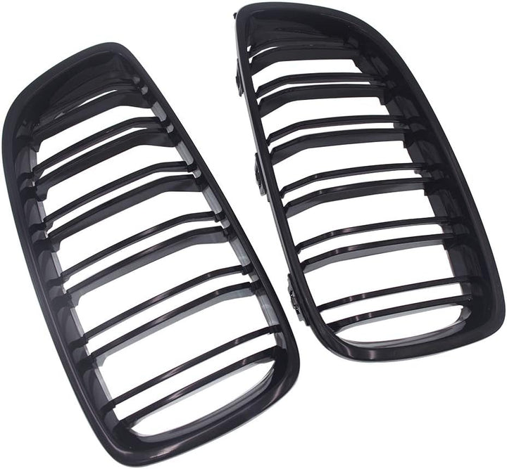 GSRECY Für F32, F33, F36, F80, F82, F83, 4er-Reihe, Nieren-Twin-Lamellen-Stossstangengrill, schwarz