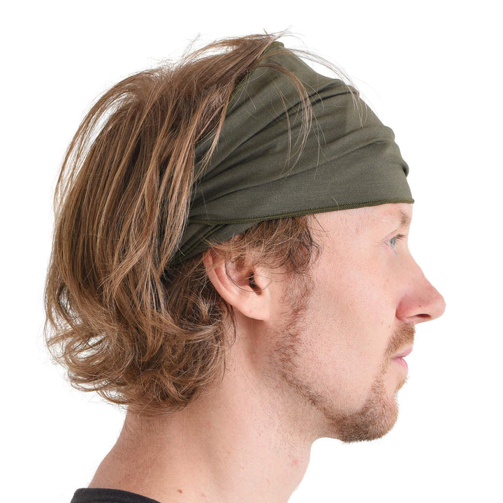 Dünnes Lauf Stirnband Sport Haarband Herren, Bandana Damen Sommer Japanische Mode Lang, Loop Tuch Zu