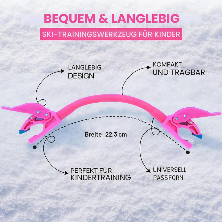 Launch Pad Wedgease Skispitzenverbinder – Lernen Sie Skifahren – lehrt Geschwindigkeitskontrolle, Ma